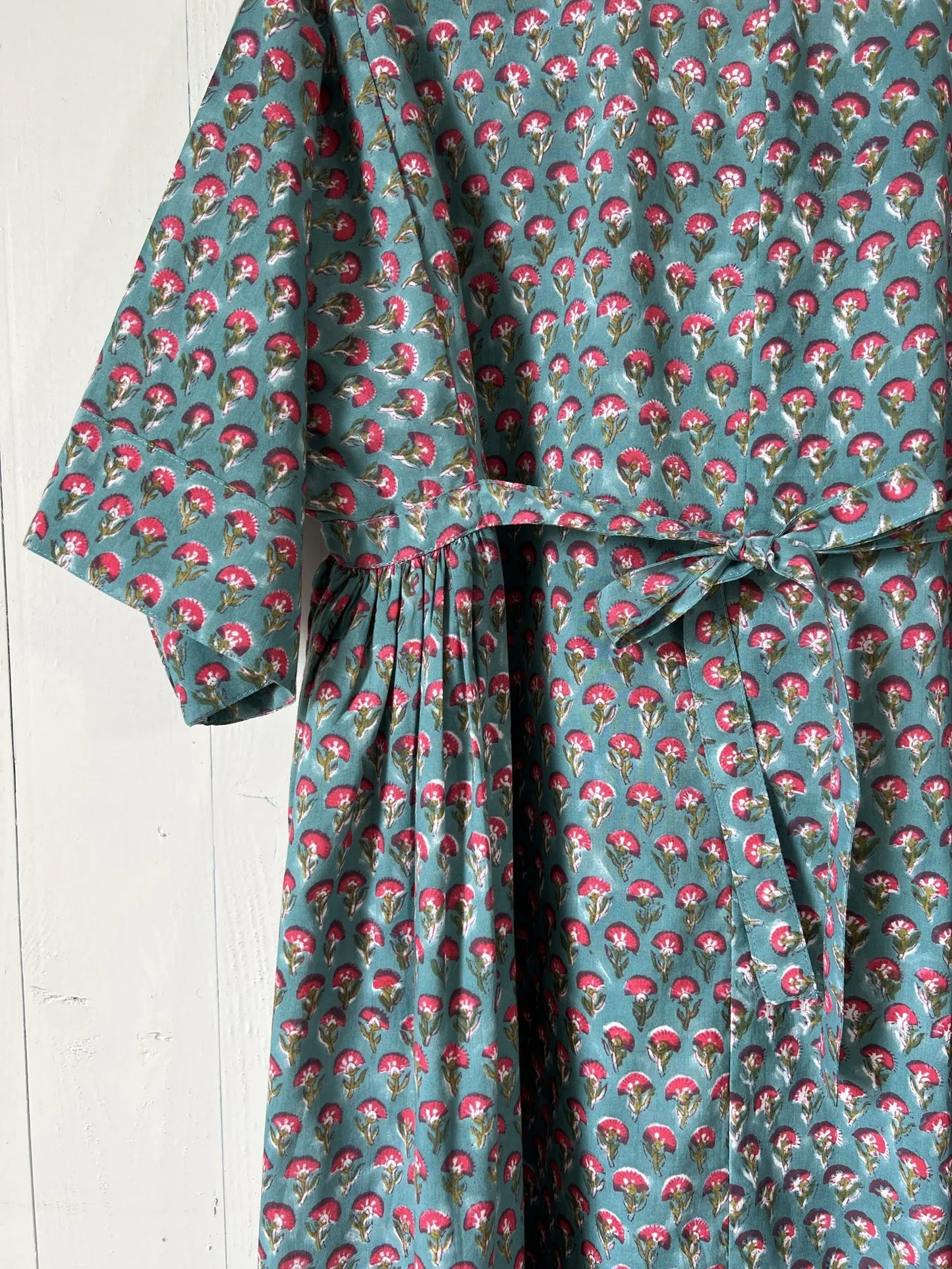 ojigi robe longue Joséphine bleu rouge vert