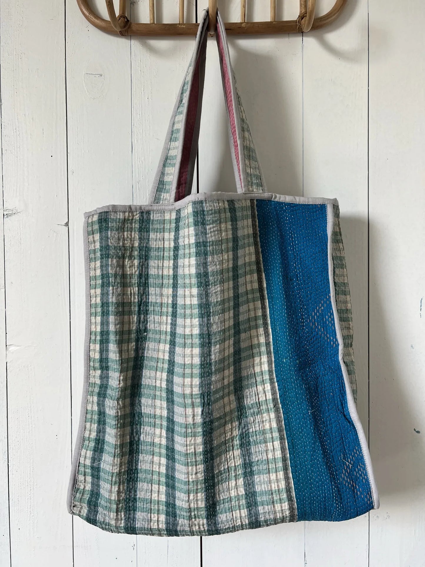 Ojigi Tote bag kantha n°6