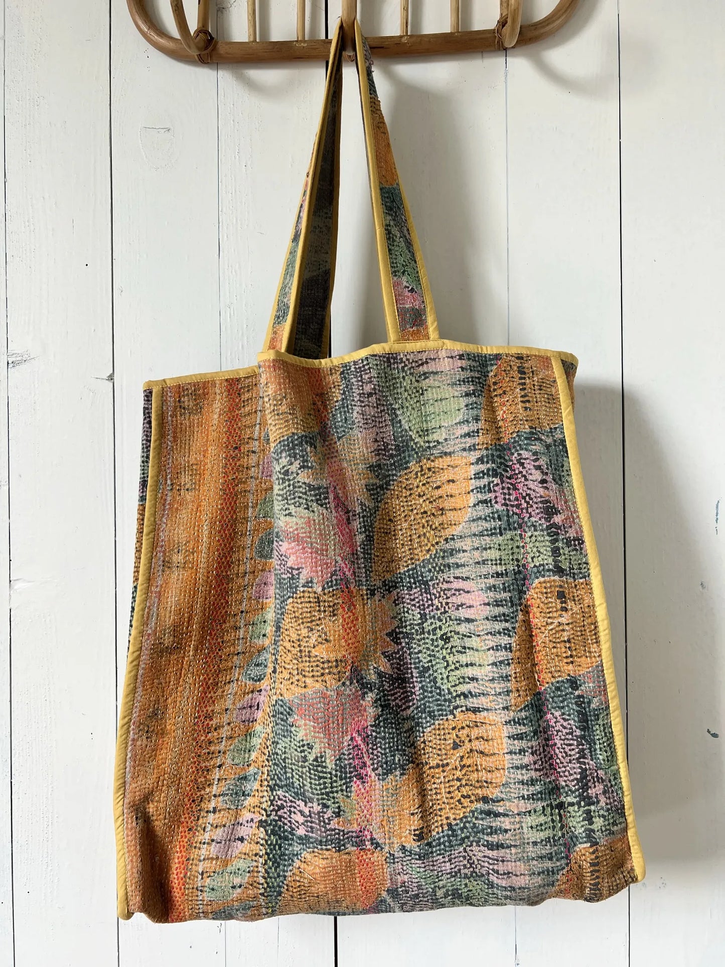 Ojigi Tote bag kantha n°7