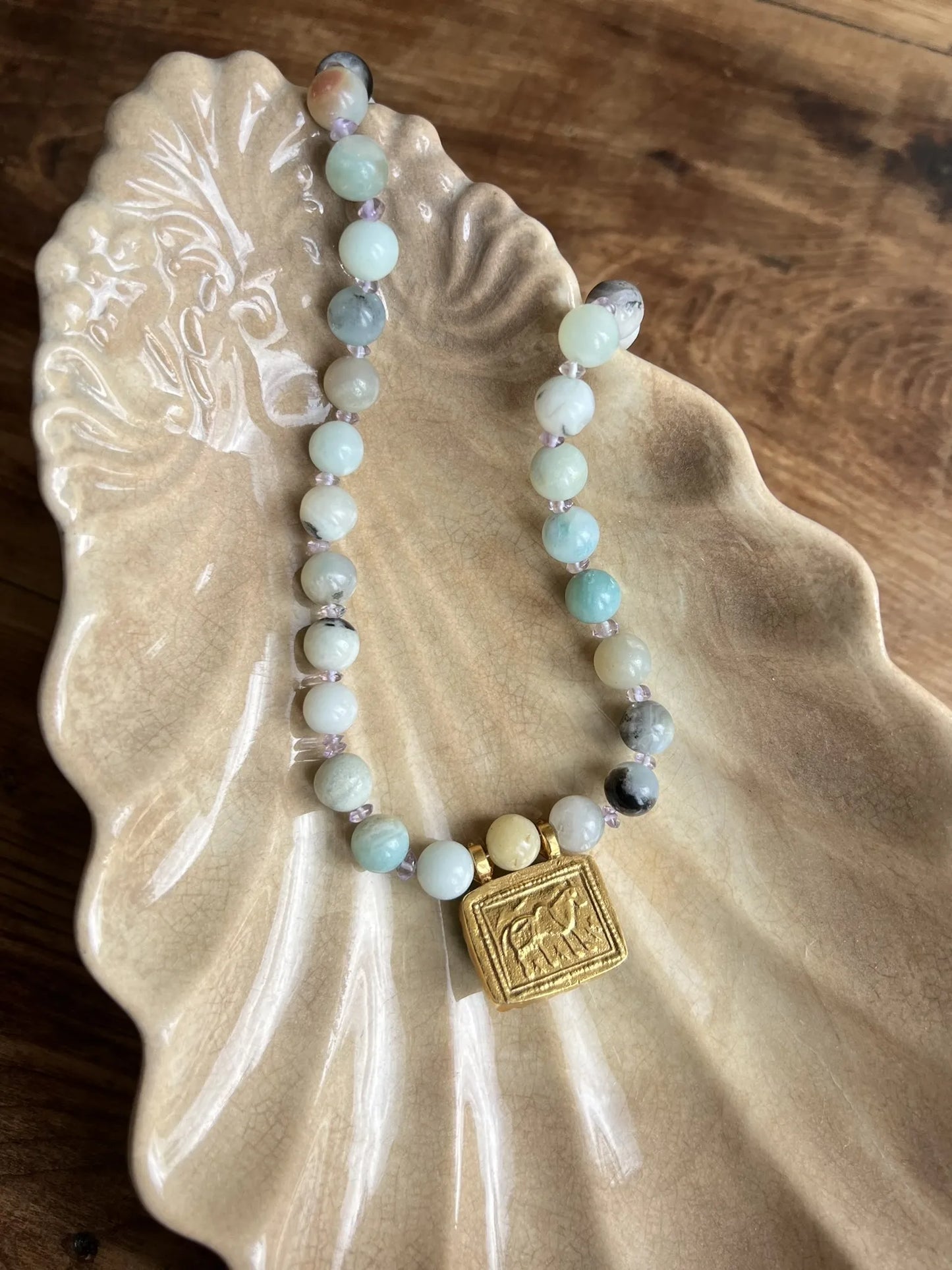 ojigi collier agate et pendentif gaya