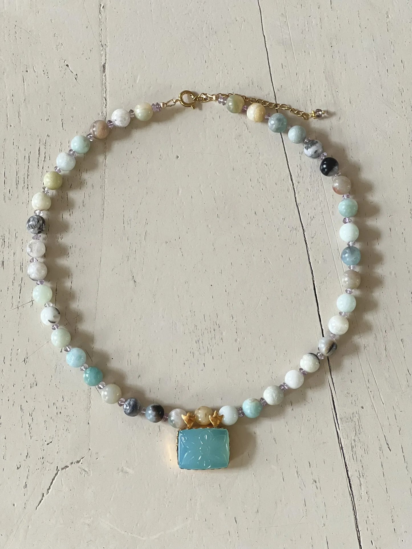 ojigi collier agate et pendentif gaya