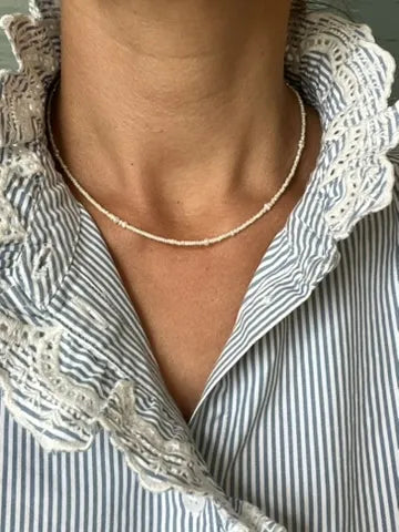 ojigi fin collier perles d'eau douce