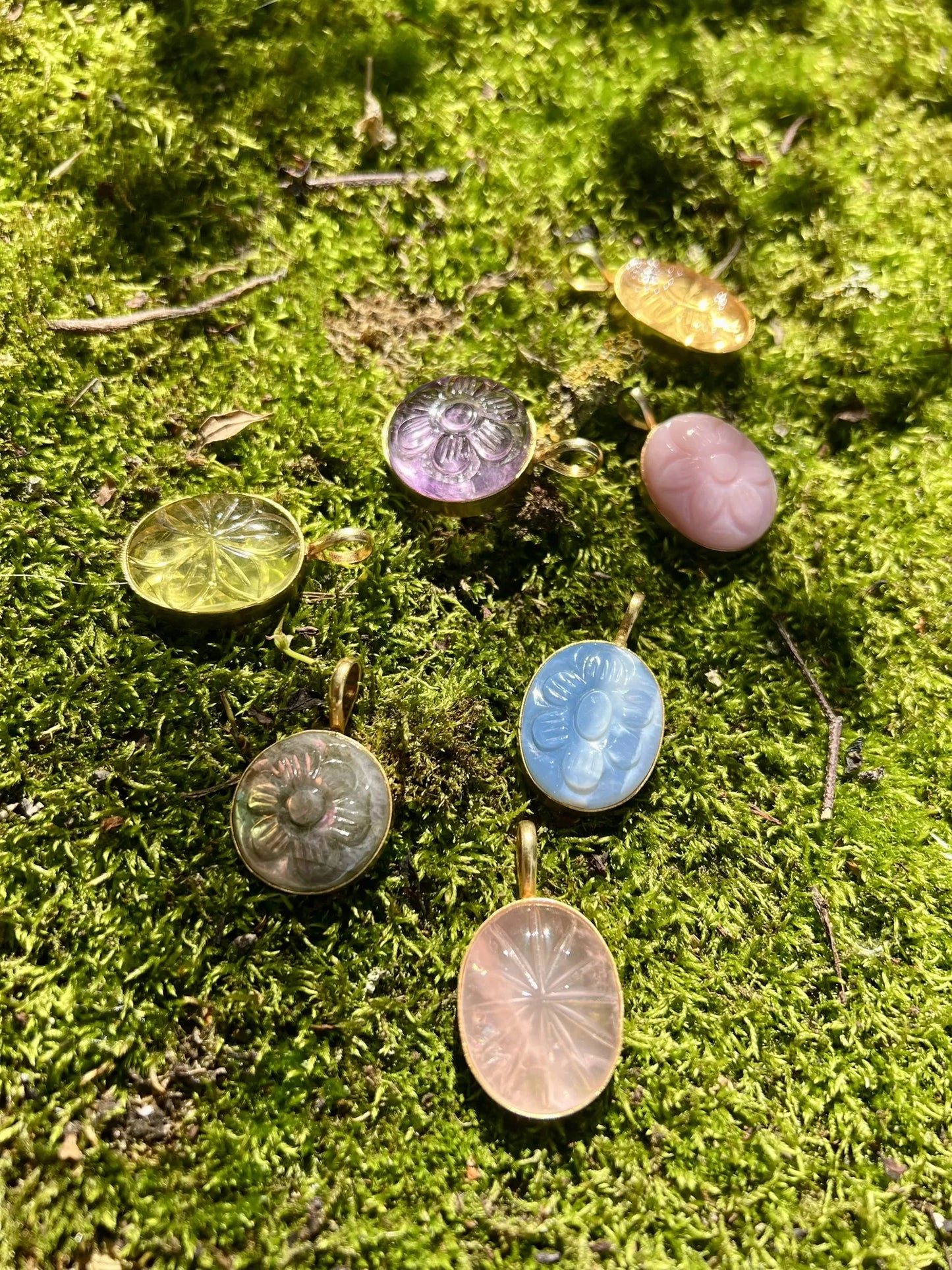 ojigi pendentif yuna XL citrine