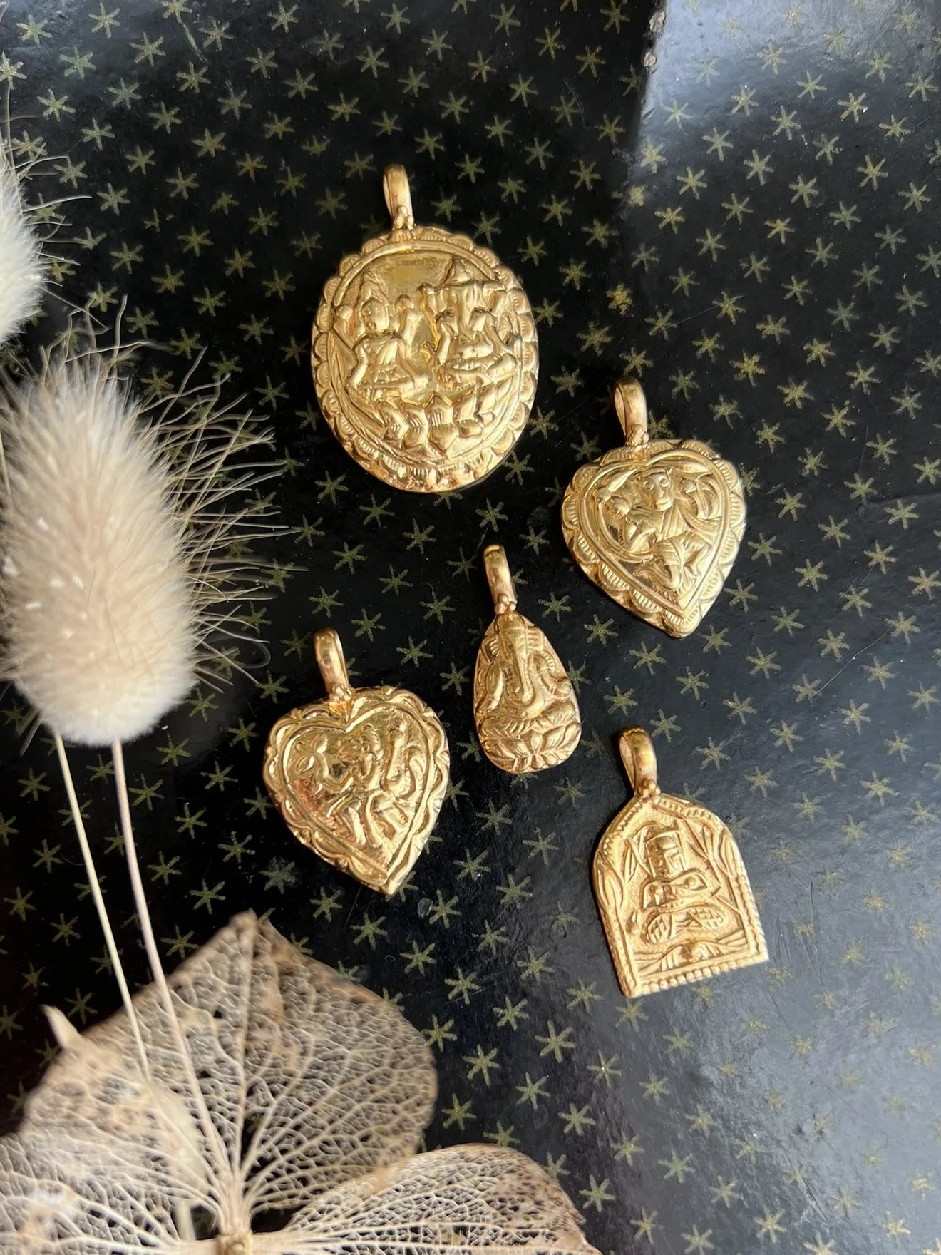 ojigi pendentif amulette cœur hanuman