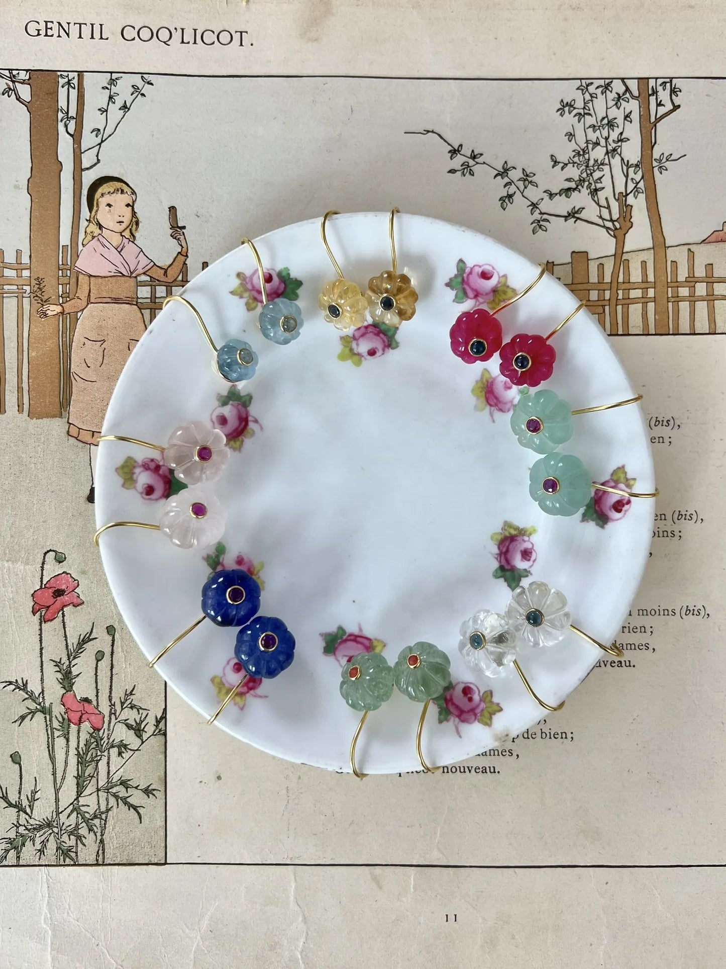 ojigi boucles d oreilles baies