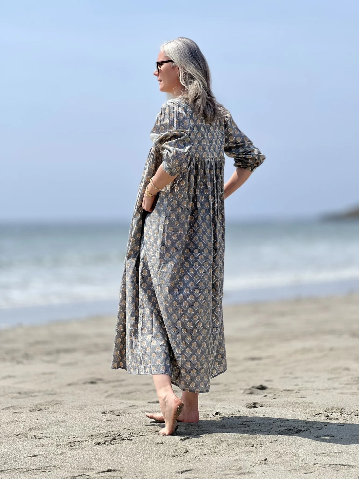 ojigi robe Eugénie sable gris