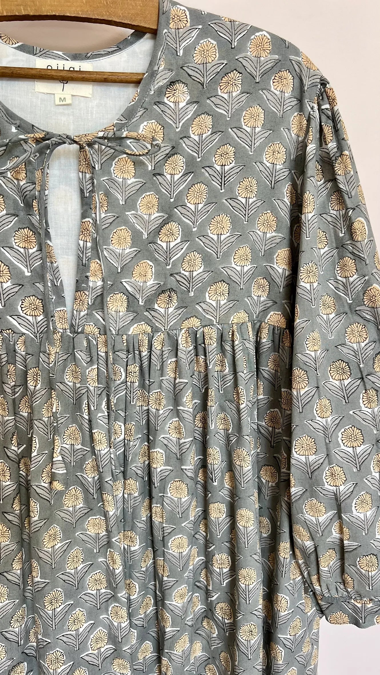 ojigi robe Eugénie sable gris