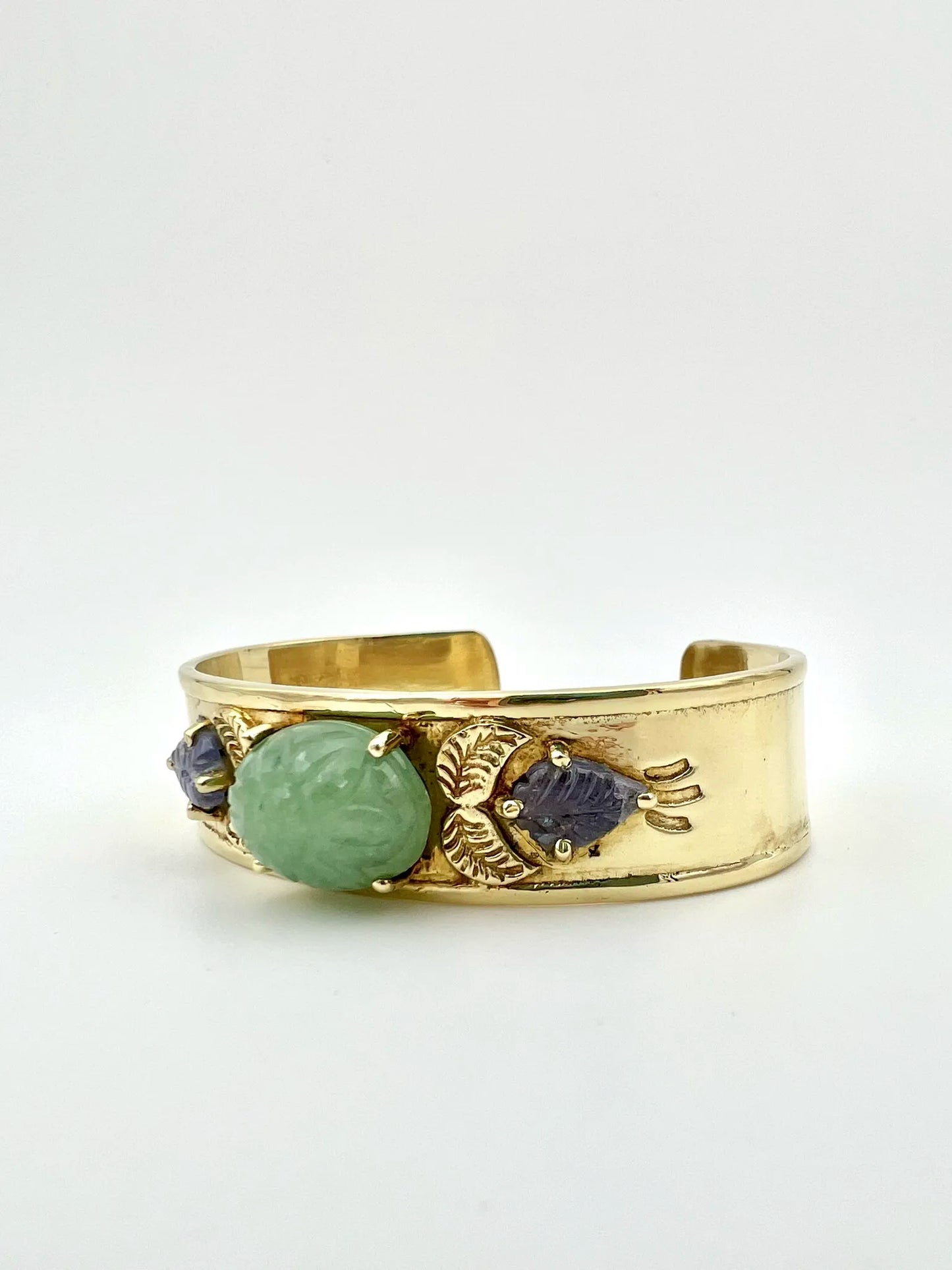 ojigi jonc marguerite jade vert clair tanzanite