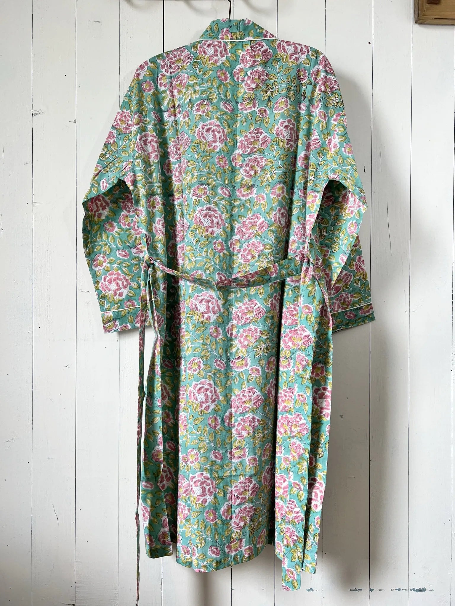 ojigi kimono goa vert et rose
