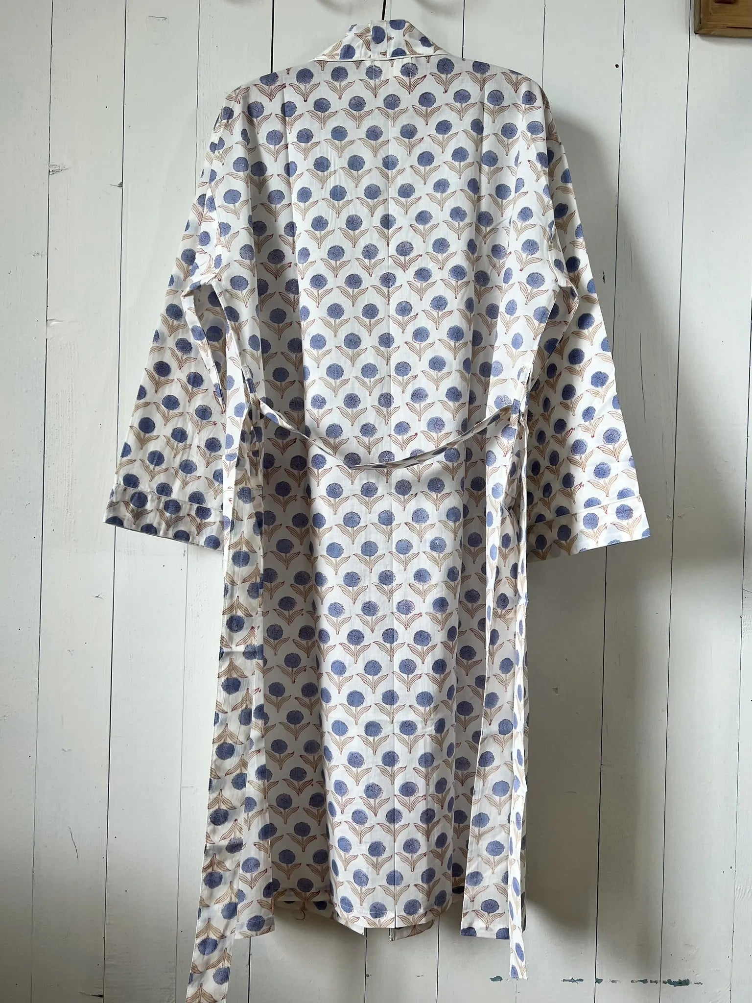ojigi kimono goa bleu rose écru