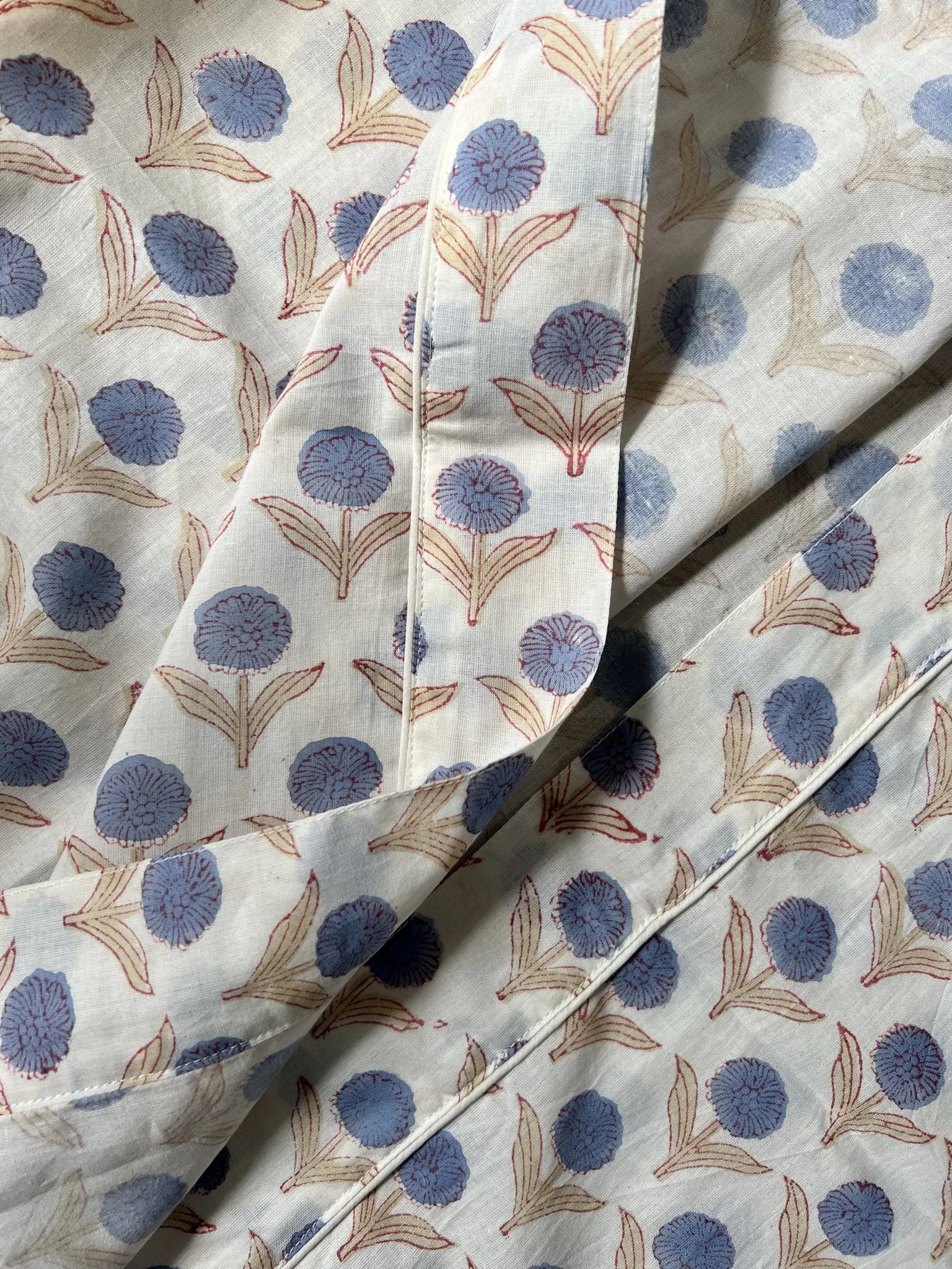 ojigi kimono goa bleu rose écru