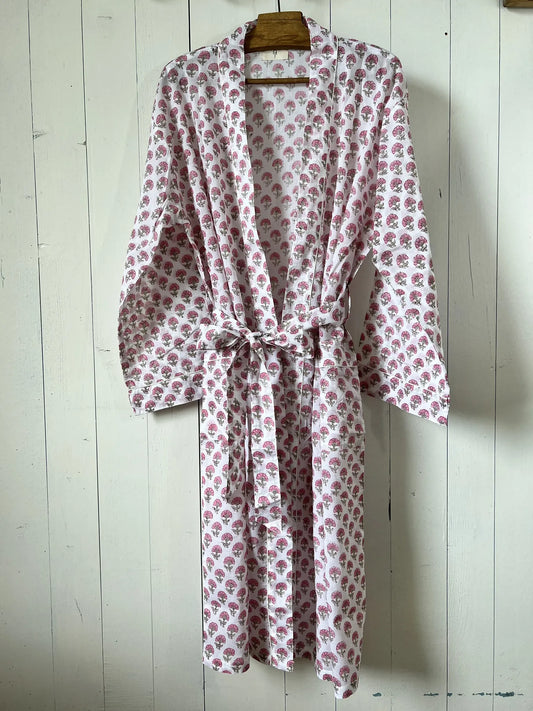 ojigi kimono goa bleuet rose et vert