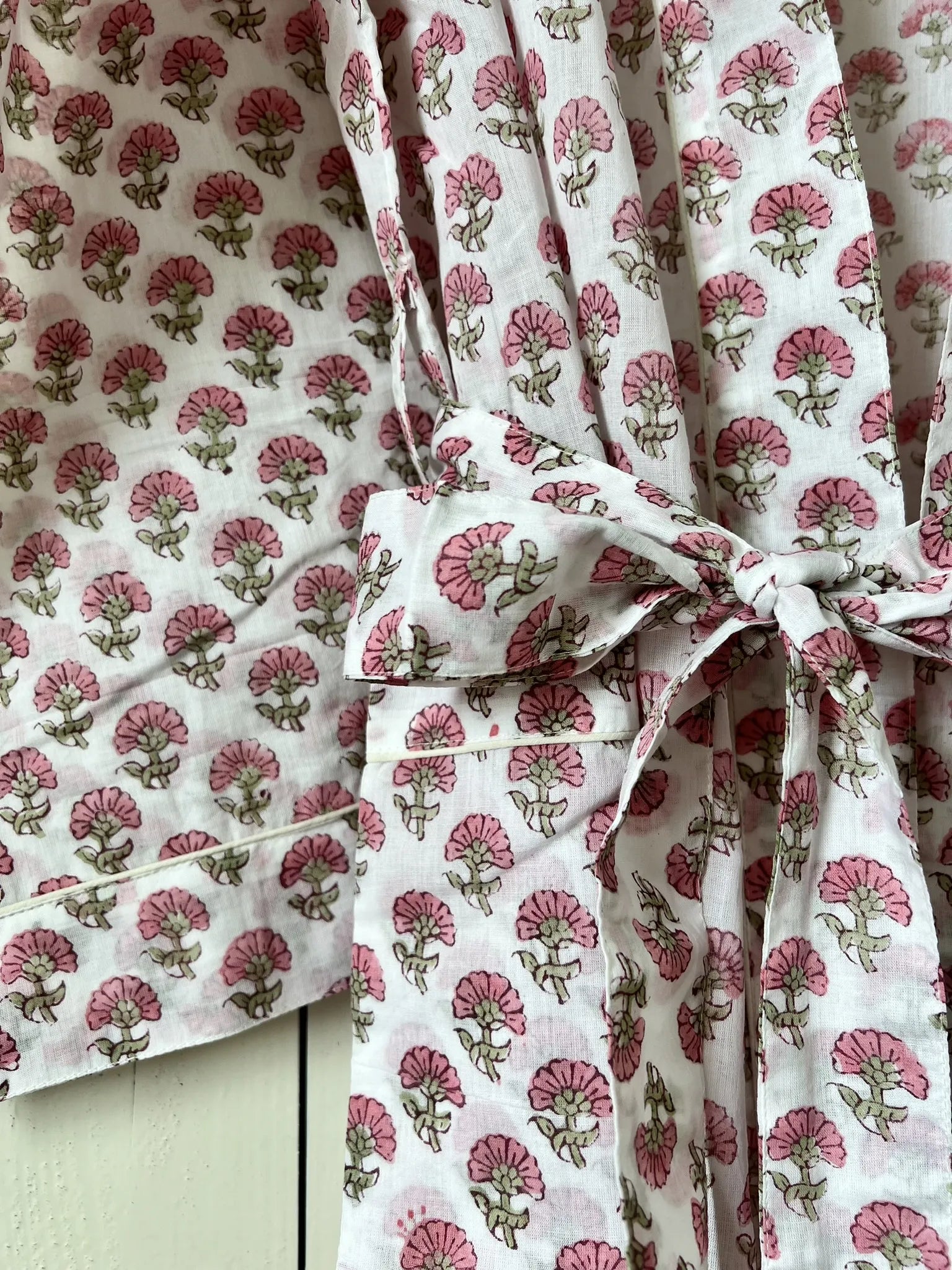ojigi kimono goa bleuet rose et vert