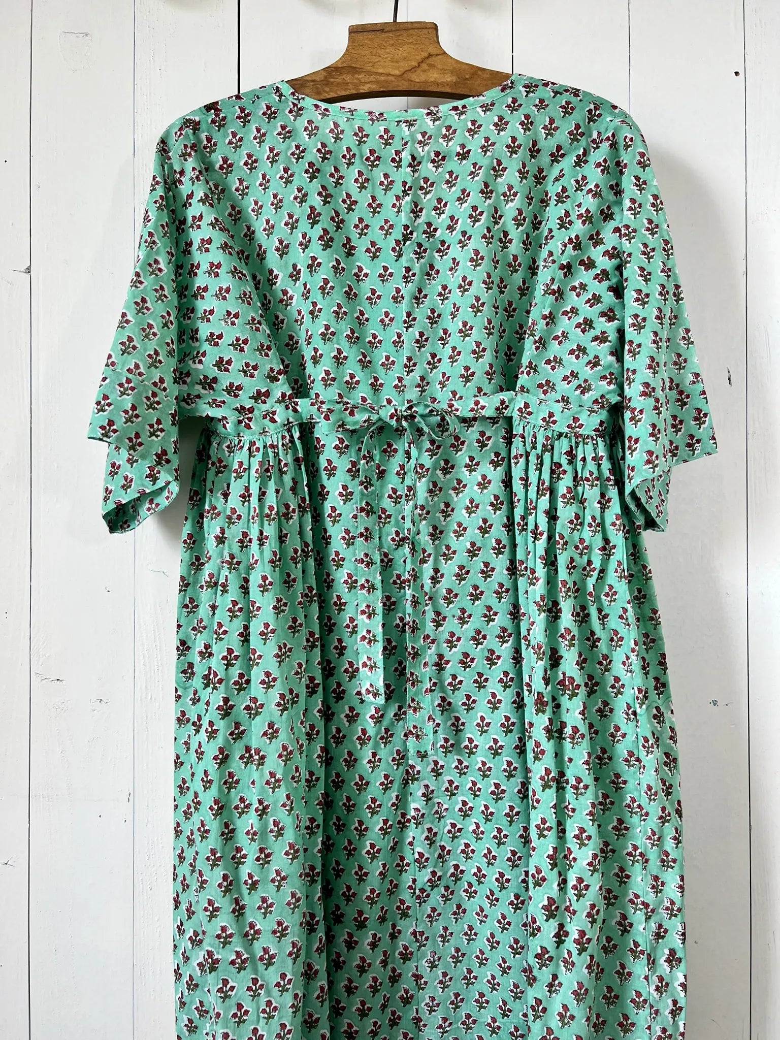ojigi robe longue Joséphine vert bordeaux