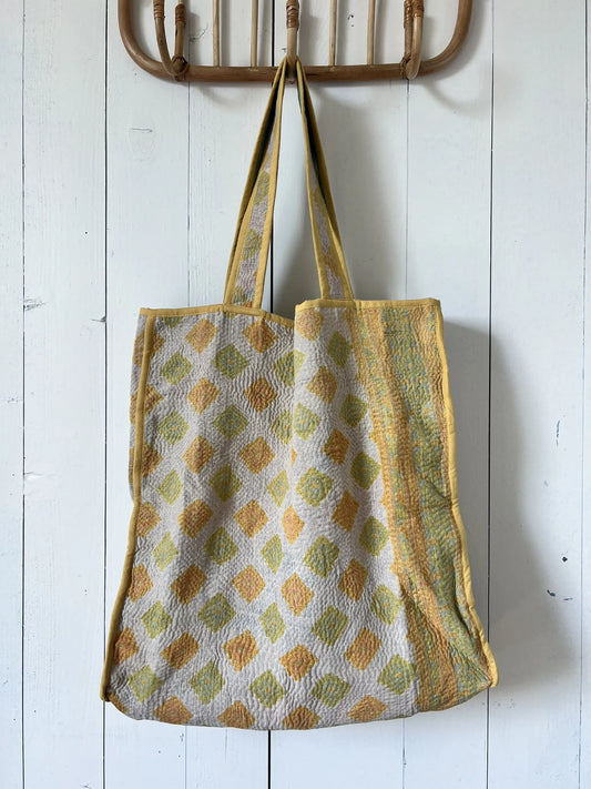 Ojigi Tote bag kantha n°3