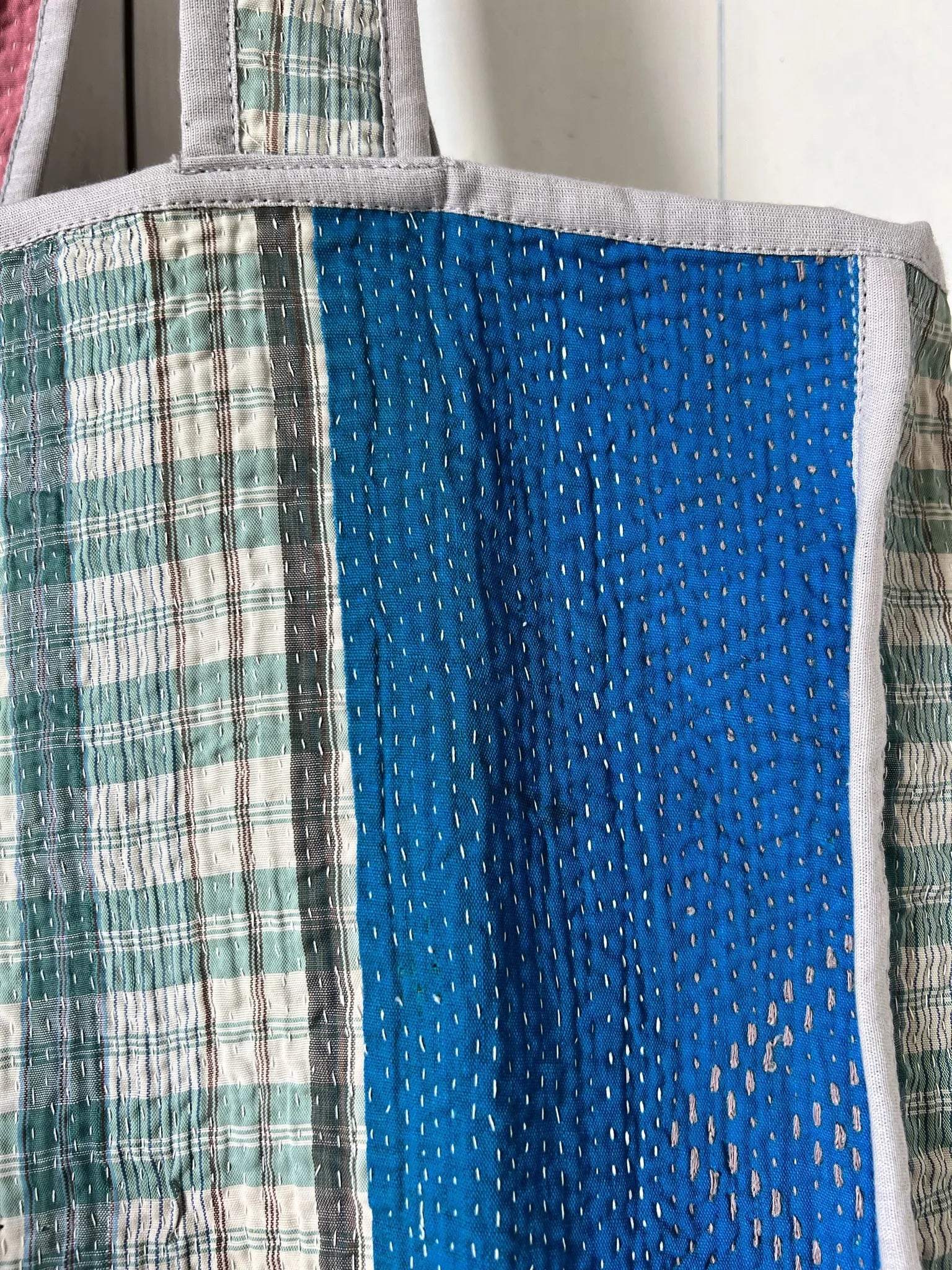 Ojigi Tote bag kantha n°6