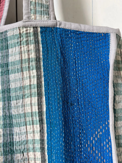 Ojigi Tote bag kantha n°6