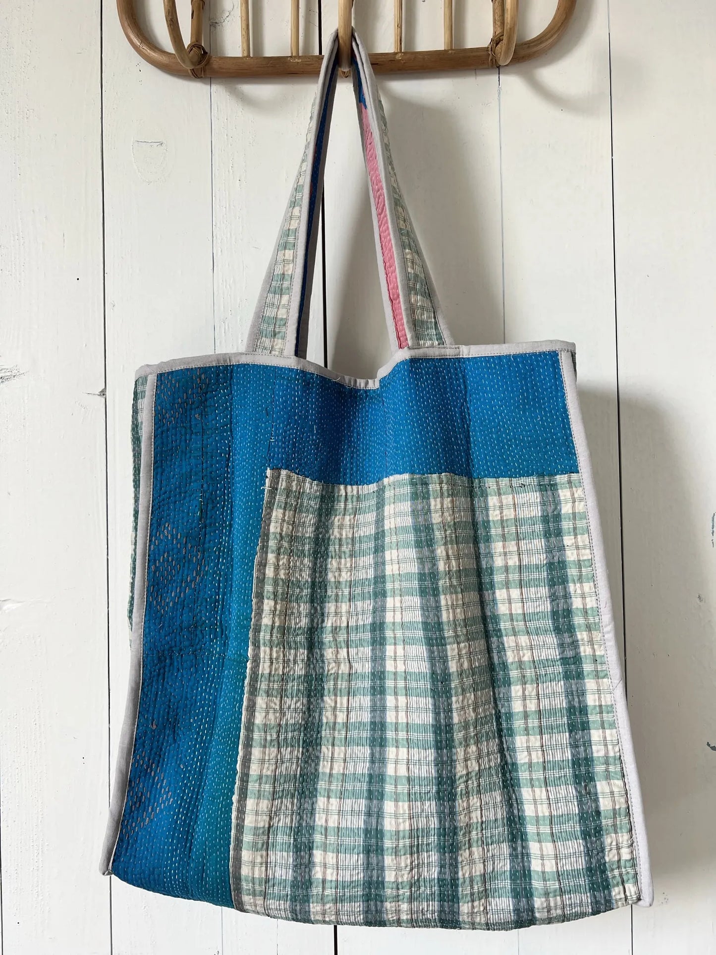 Ojigi Tote bag kantha n°6