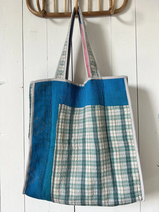 Ojigi Tote bag kantha n°6