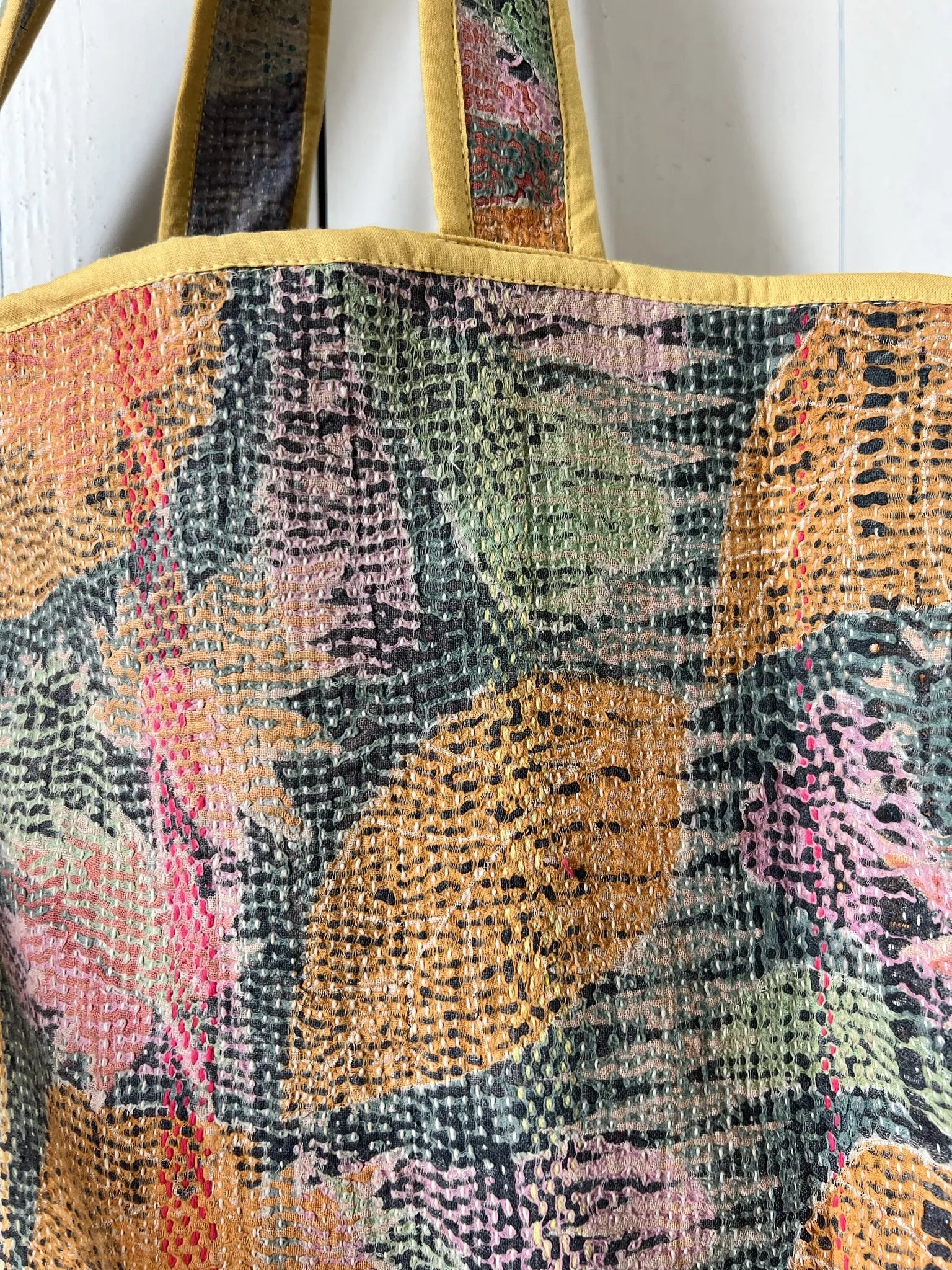Ojigi Tote bag kantha n°7