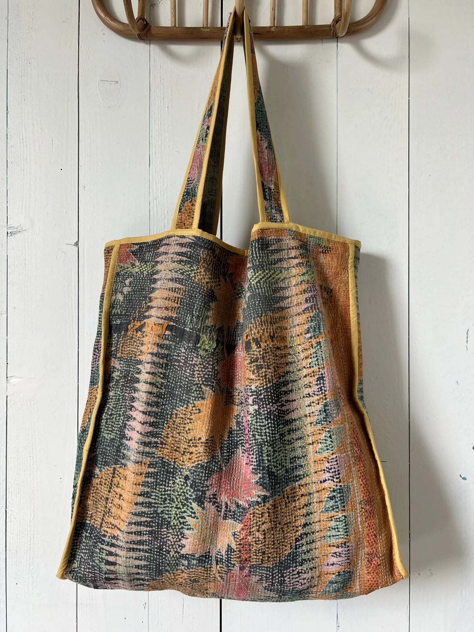 Ojigi Tote bag kantha n°7