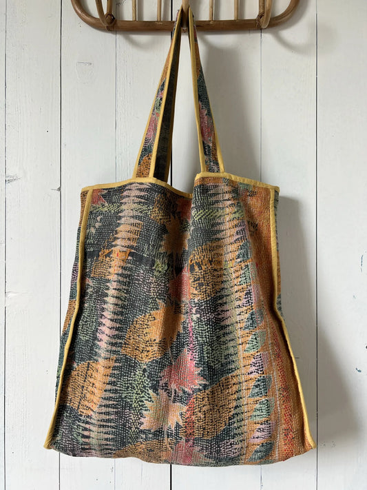 Ojigi Tote bag kantha n°7