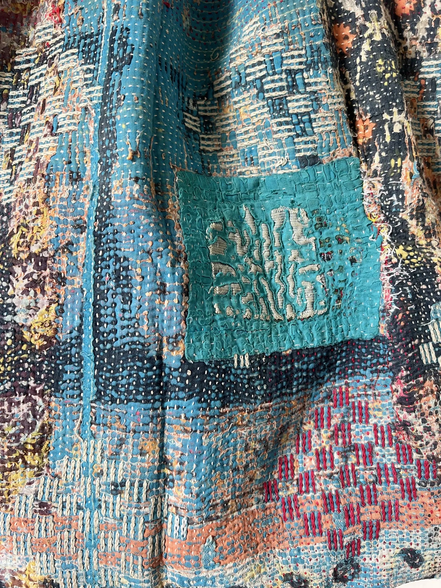 Ojigi Tote bag kantha n°4