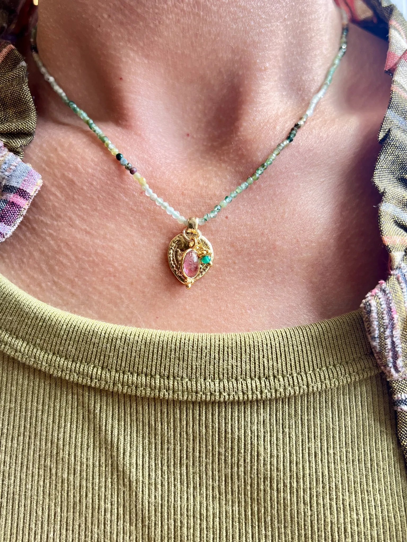 ojigi collier agathe et amulette