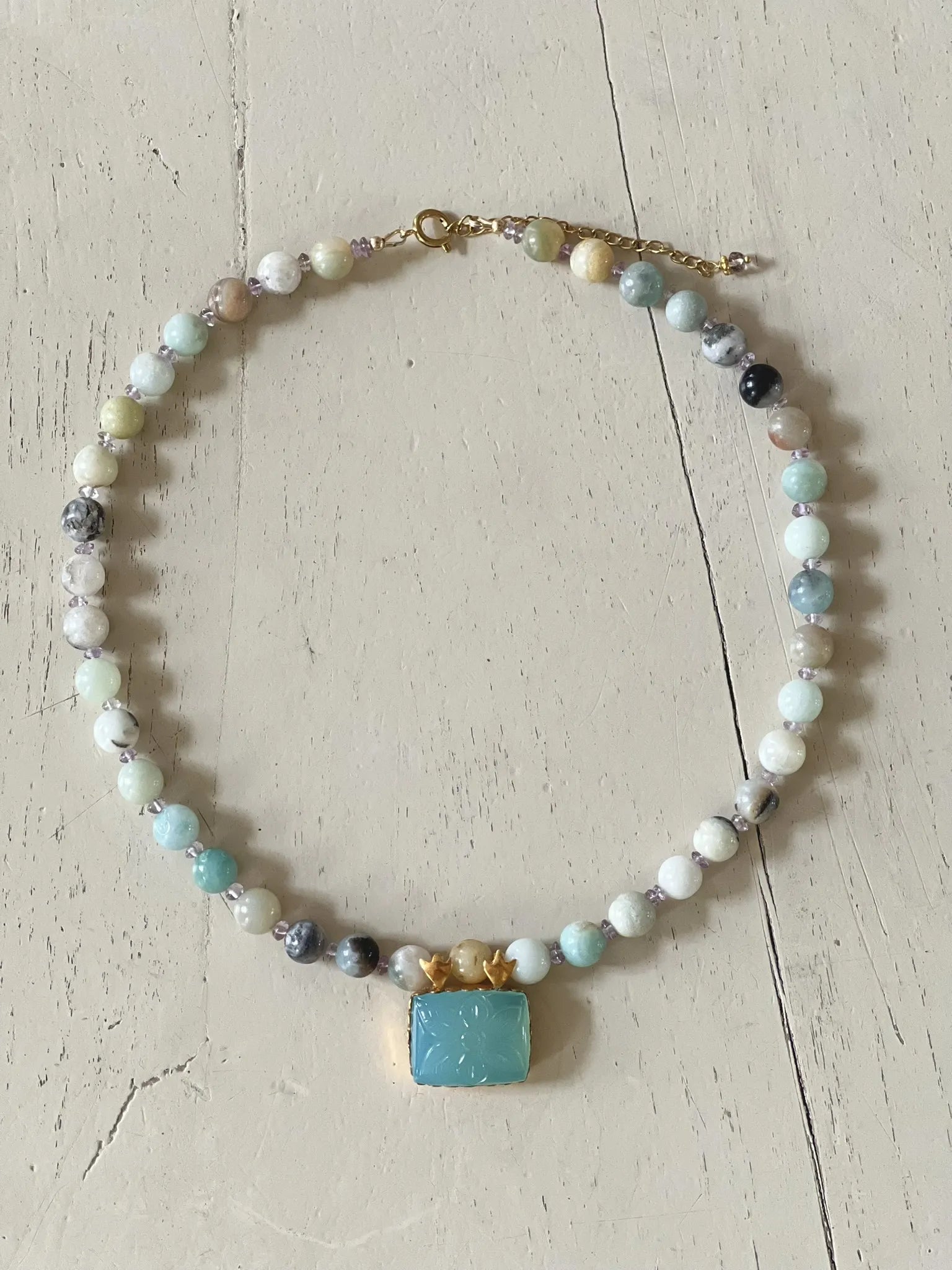 ojigi collier agate et pendentif gaya