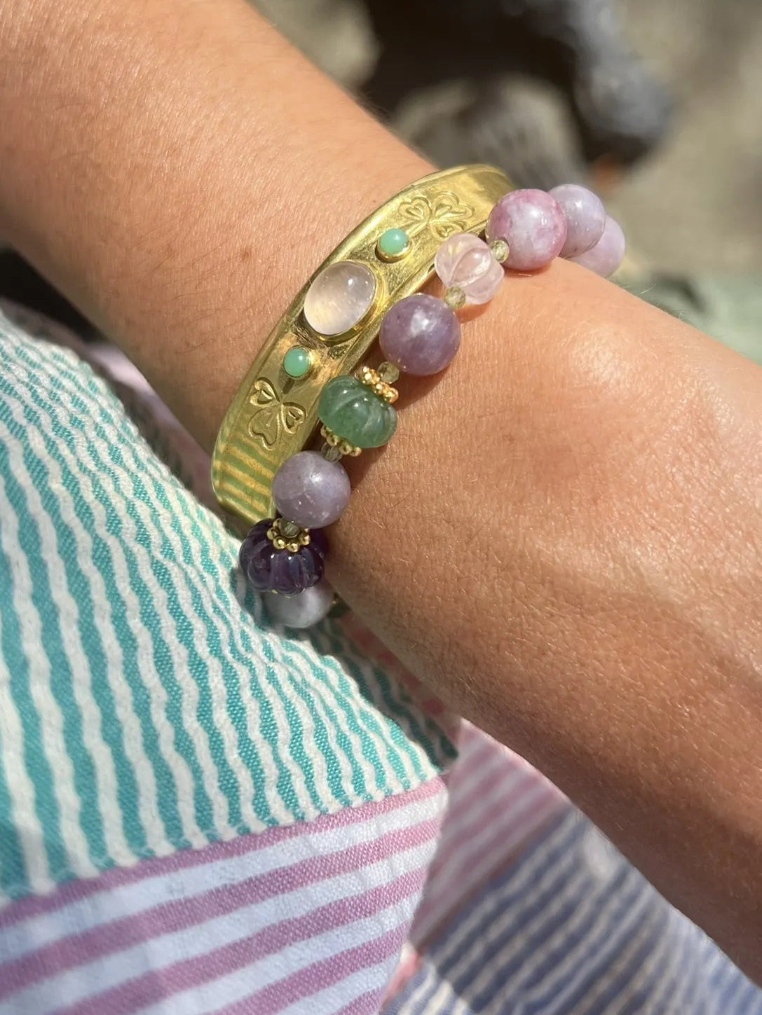 ojigi bracelet catherine agate améthyste