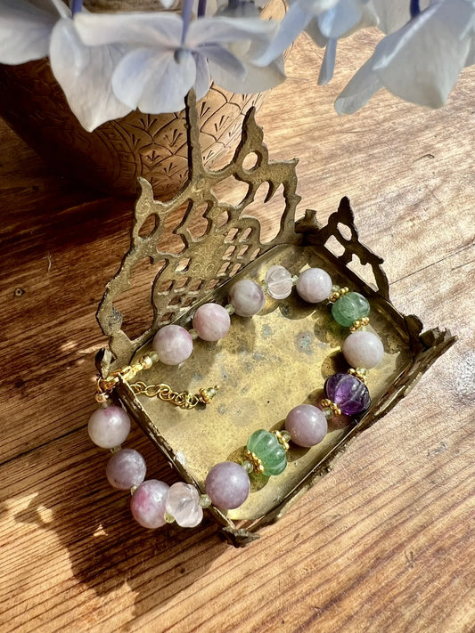 ojigi bracelet catherine agate améthyste