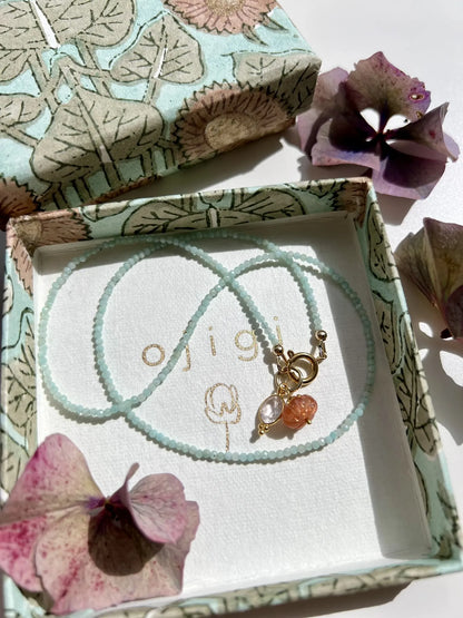 ojigi collier diwali amazonite