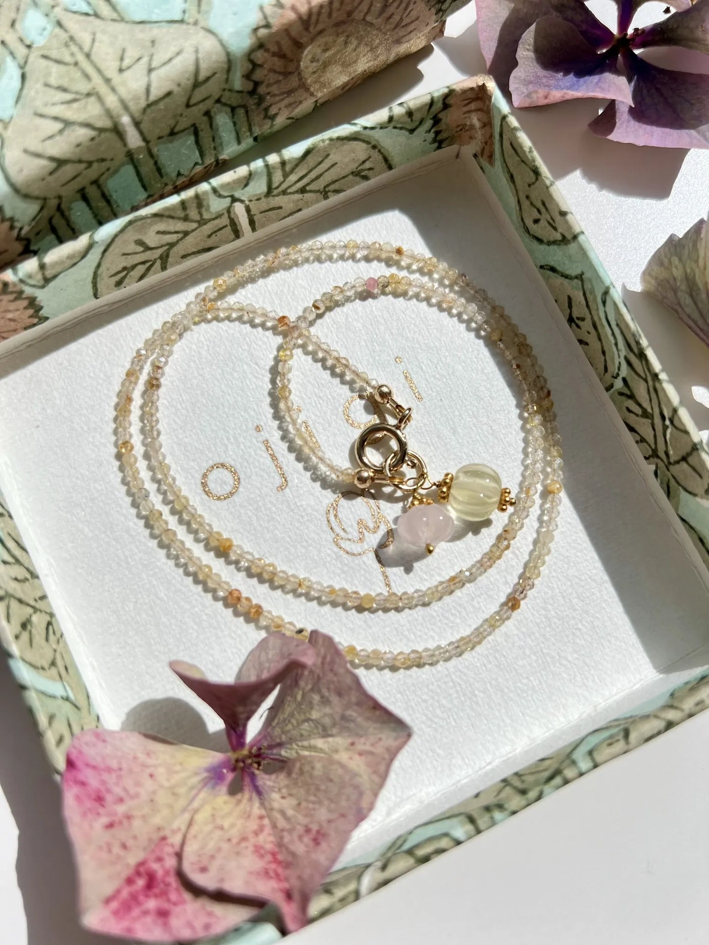 ojigi collier diwali citrine
