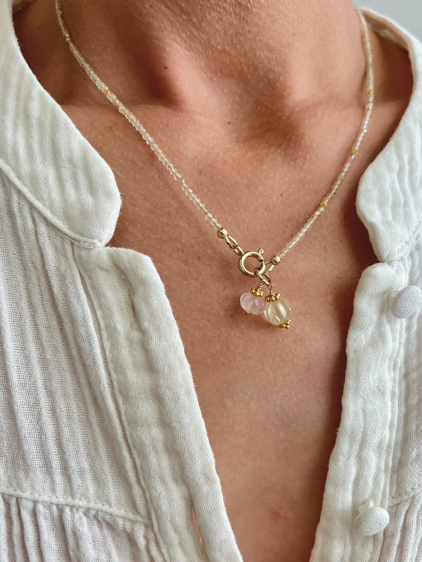 ojigi collier diwali citrine