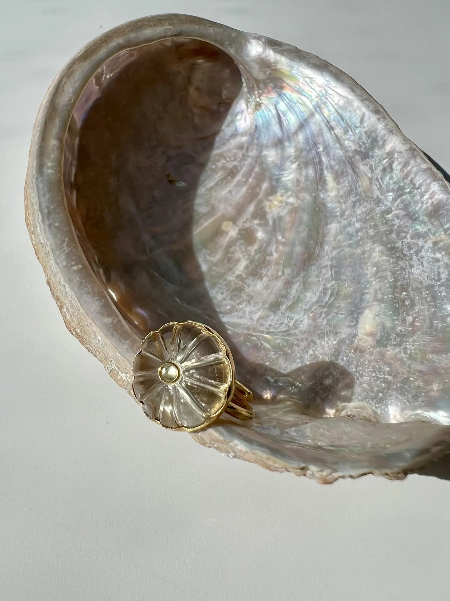 ojigi bague baie III citrine et topaze