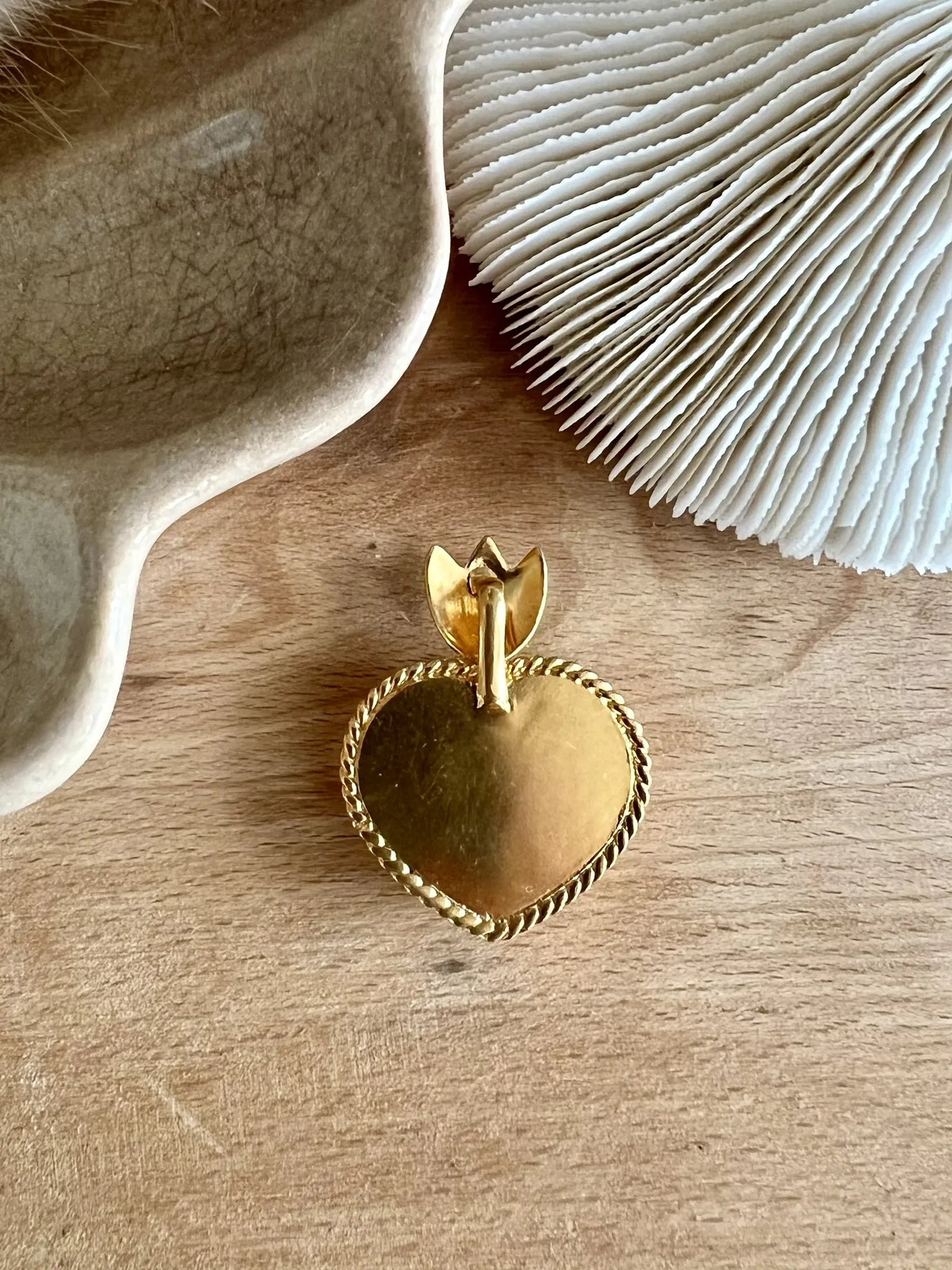 ojigi Madhura pendentif cœur labradorite