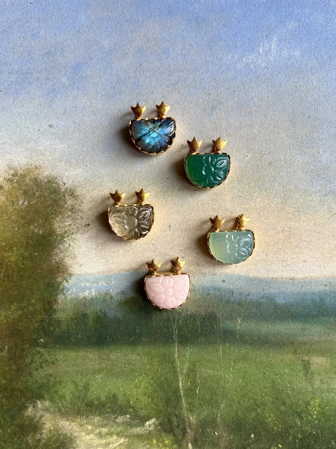 ojigi pendentif Delight demi lune