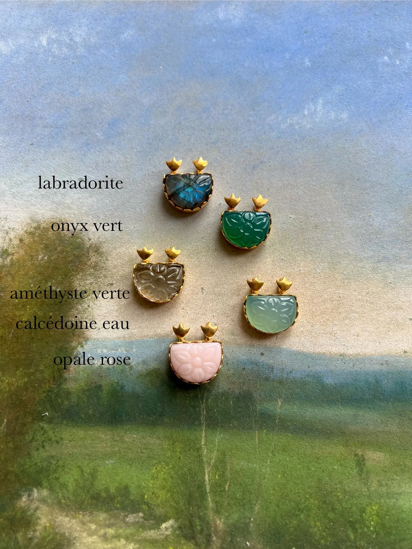 ojigi pendentif Delight demi lune