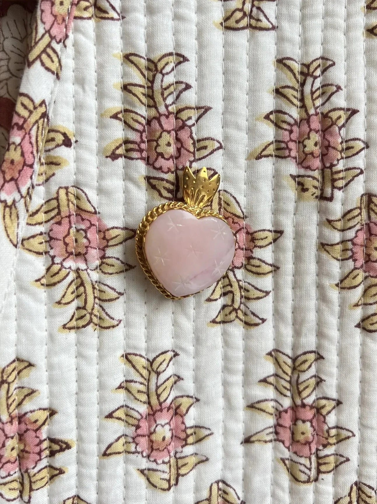 ojigi broche faites un vœu opale rose