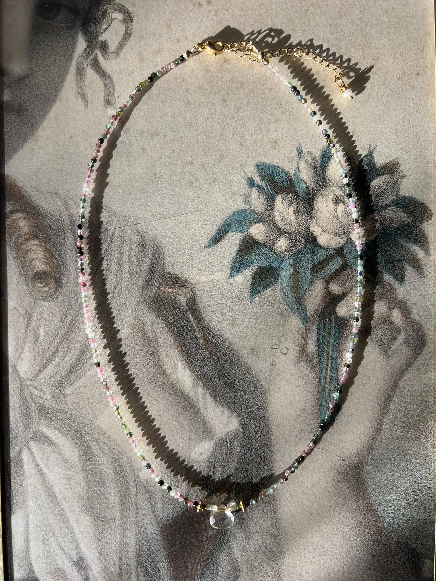 ojigi collier tourmaline et citrine