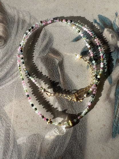 ojigi collier tourmaline et citrine