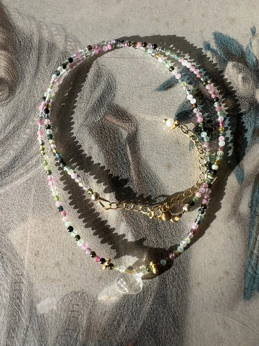 ojigi collier tourmaline et citrine