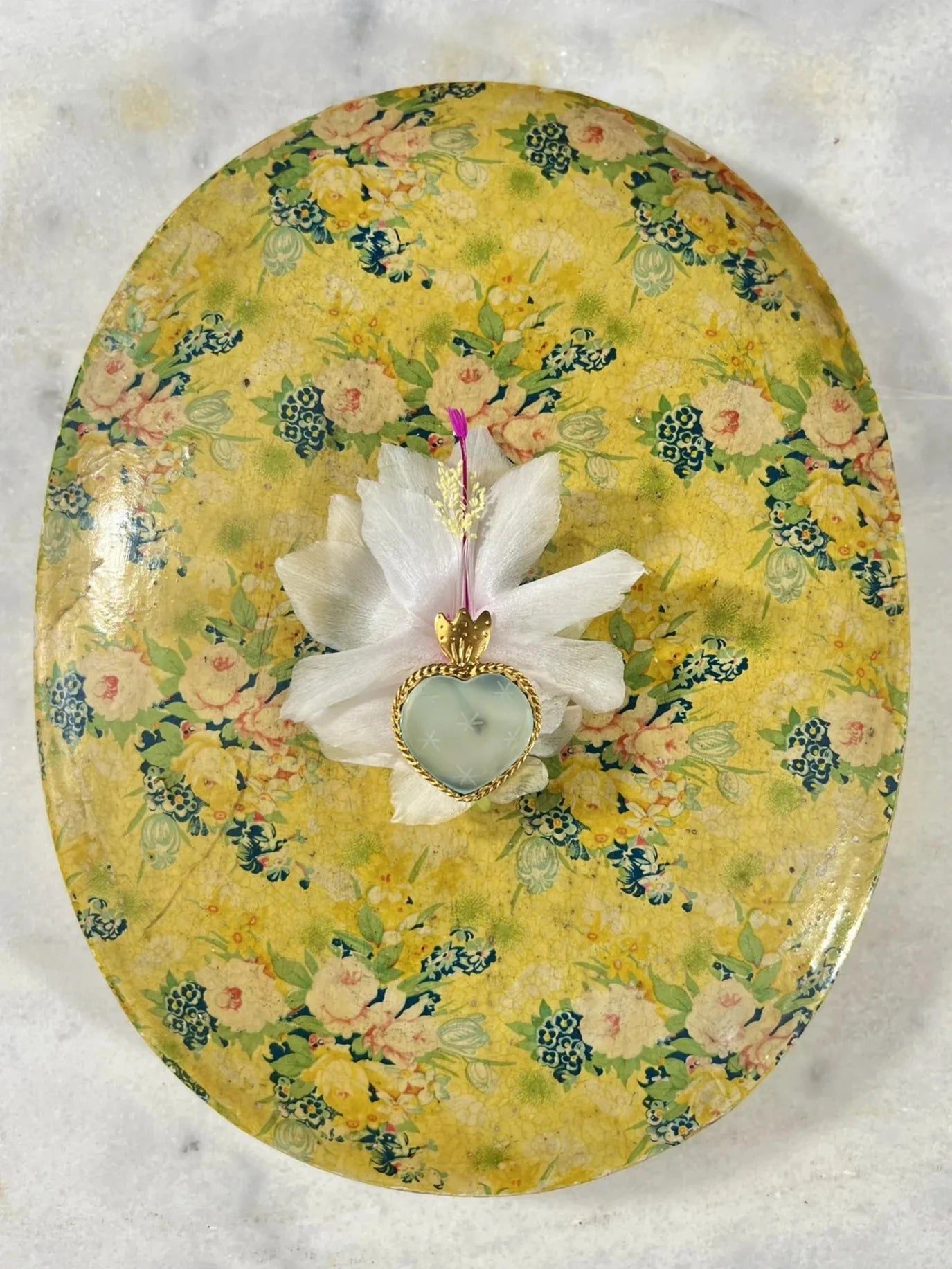 ojigi broche faites un vœu calcite aqua
