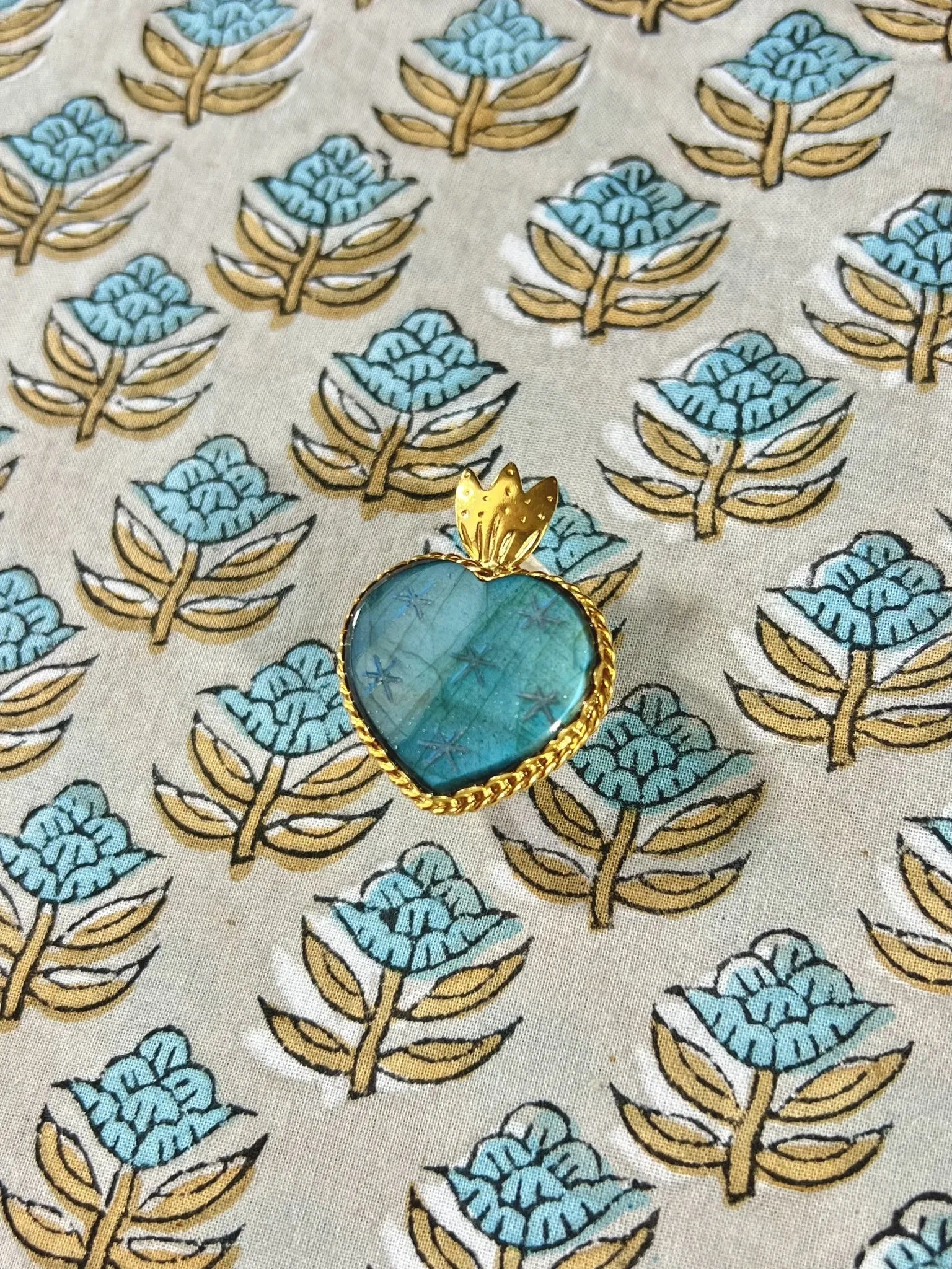 ojigi broche faites un vœu labradorite