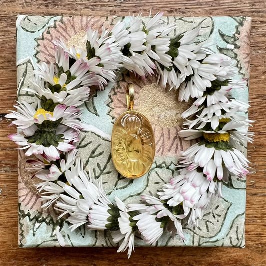 ojigi pendentif yuna XL citrine