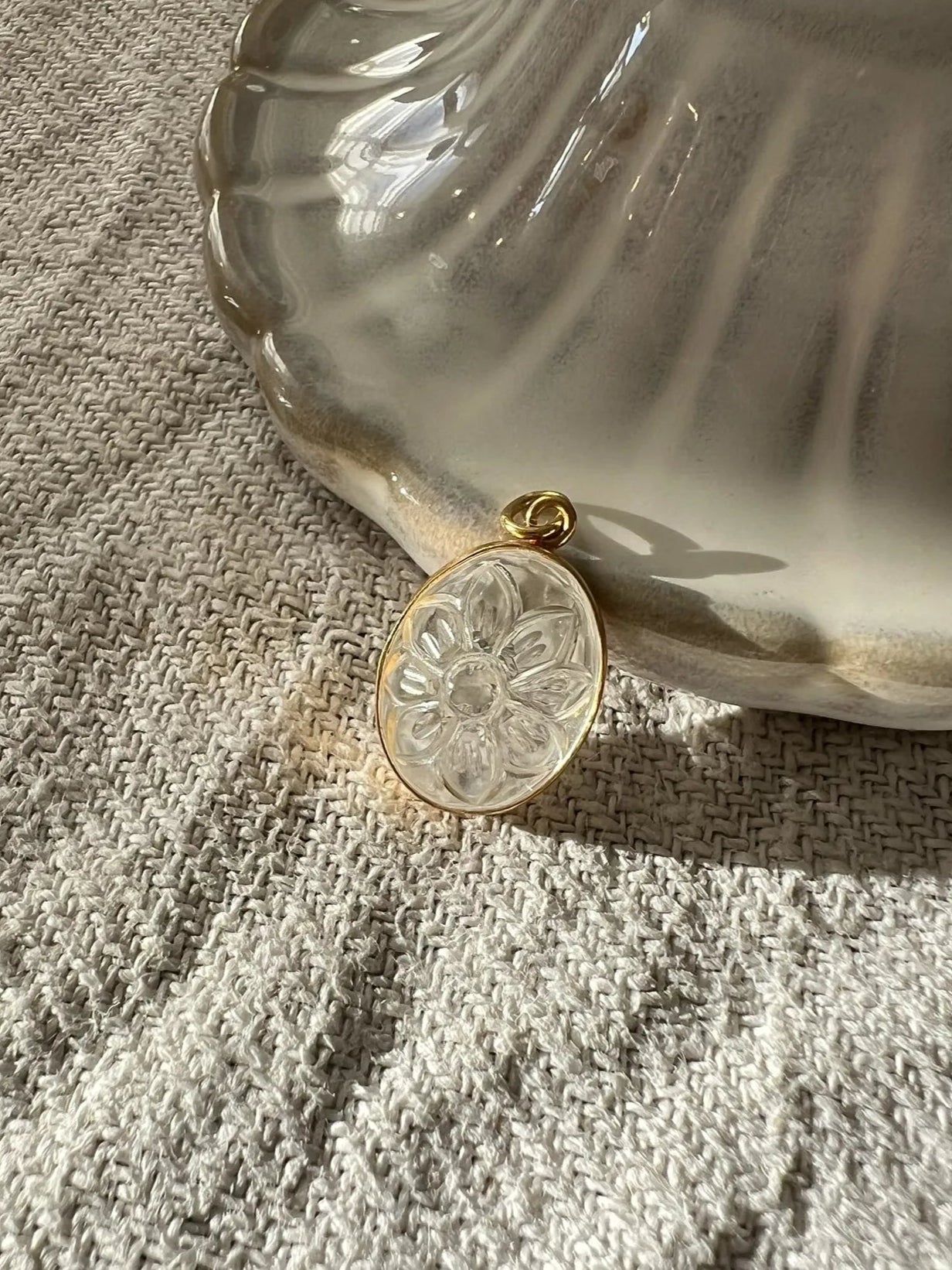 ojigi pendentif Bertille améthyste verte