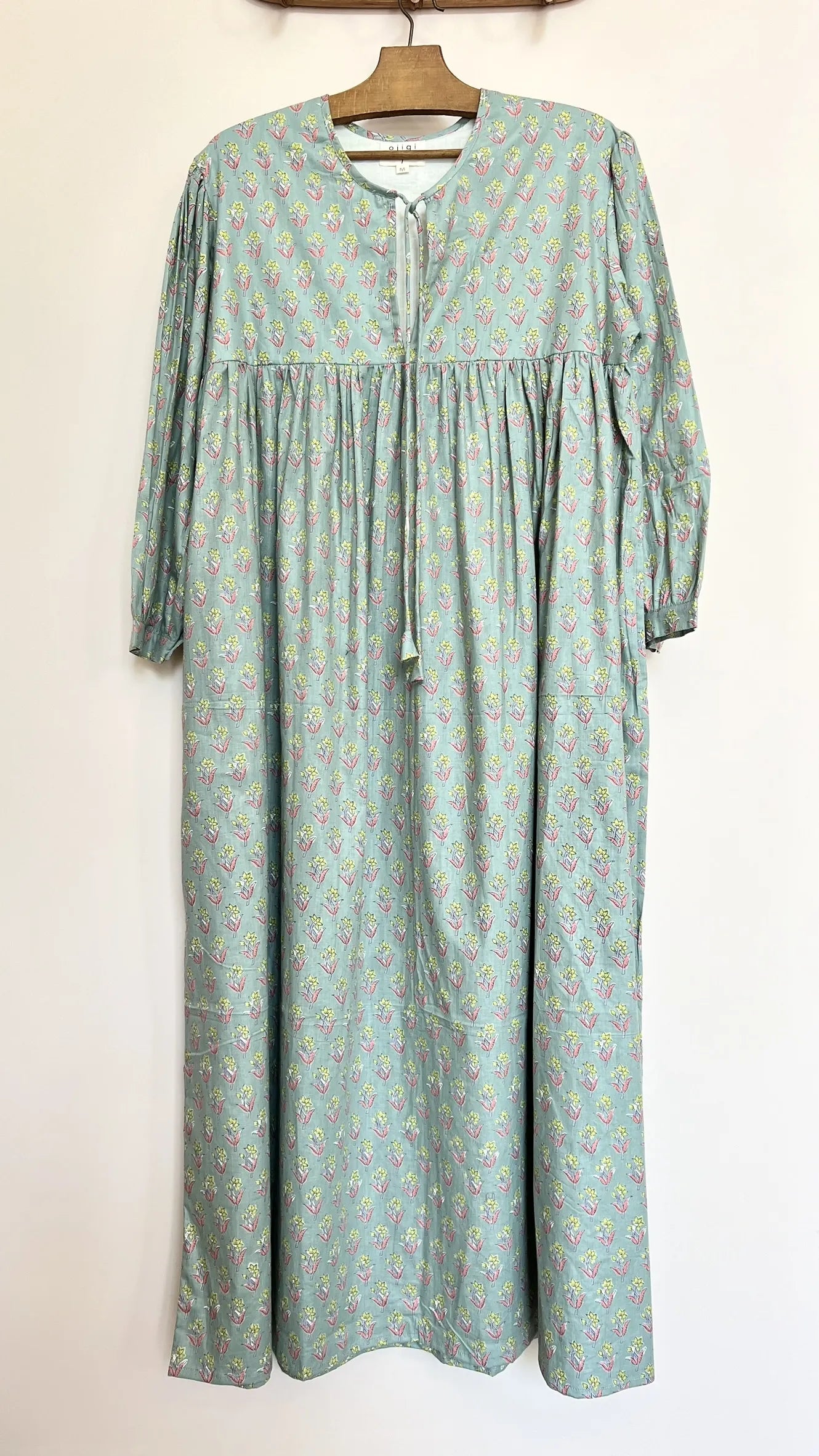 ojigi robe Eugénie vert de gris