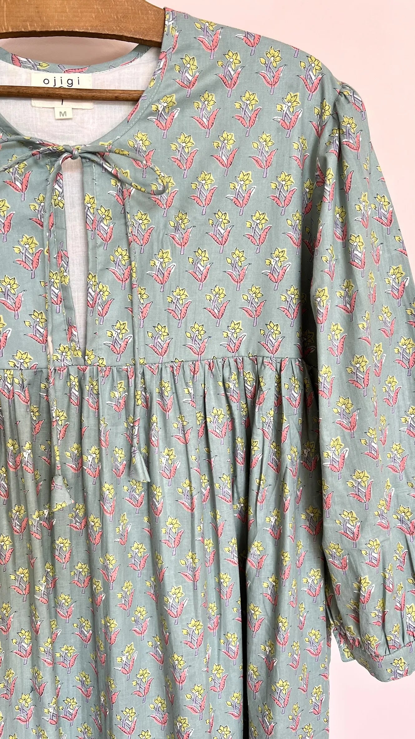 ojigi robe Eugénie vert de gris