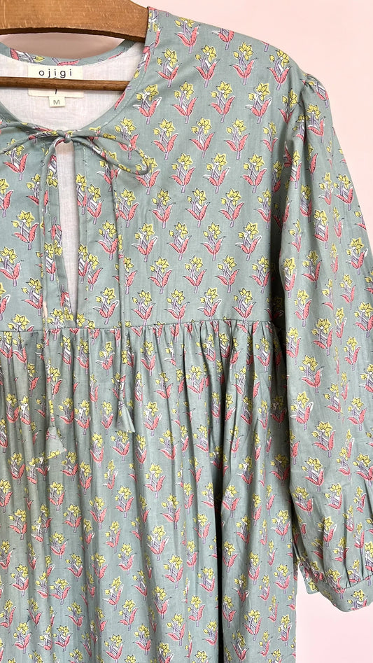 ojigi robe Eugénie vert de gris