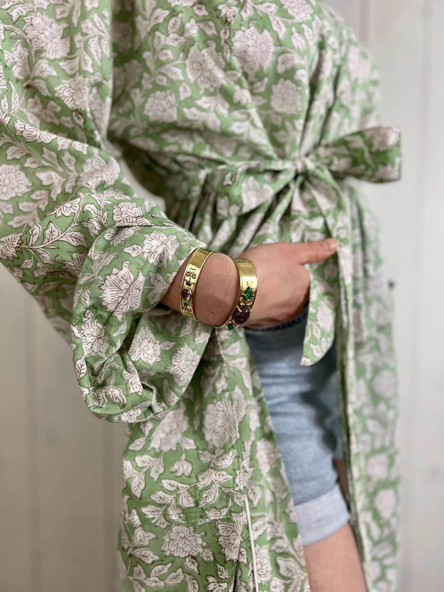 ojigi kimono goa vert